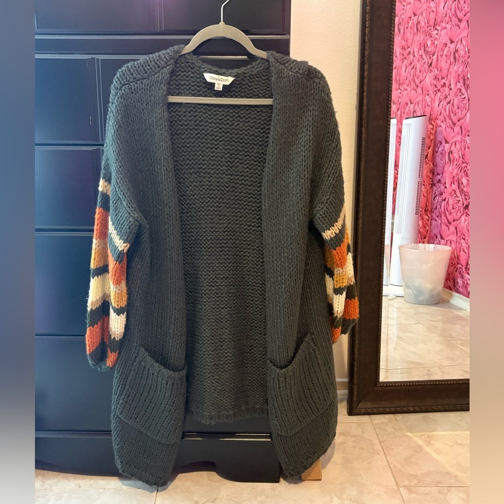 Cozy Knit Open-Front Cardigan (size M/L)